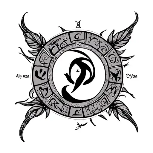 My Name Alyza And Zodiac Sign Virgo Sign Minimalist