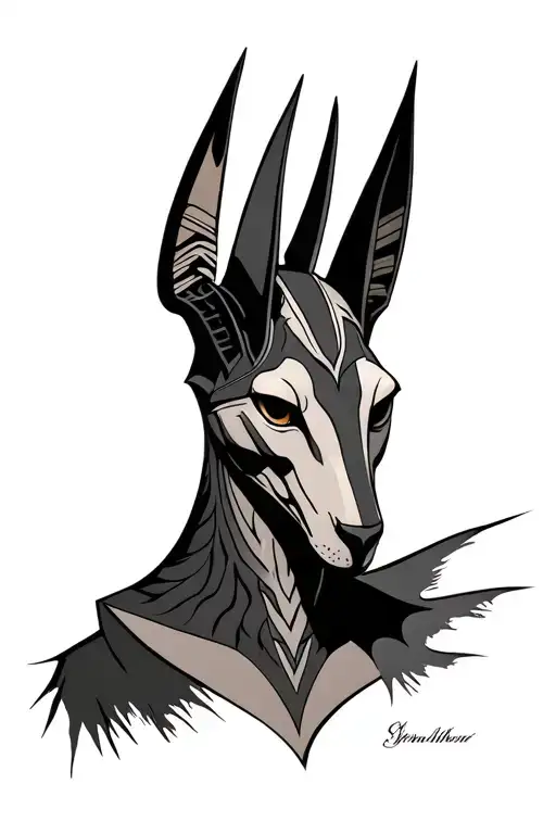 Dark And Realistic Anubis