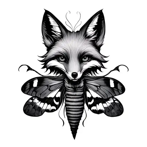 Hybrid Creature Of Fox And Moth