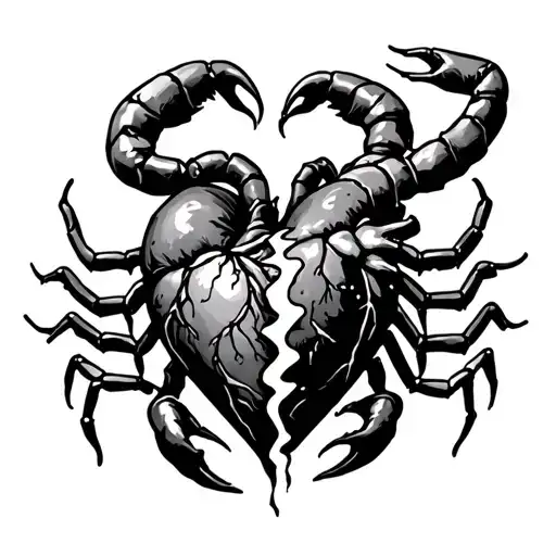 Scorpion Ripping Heart In Half