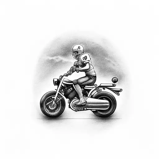 Football Ler Riding A Motorbike