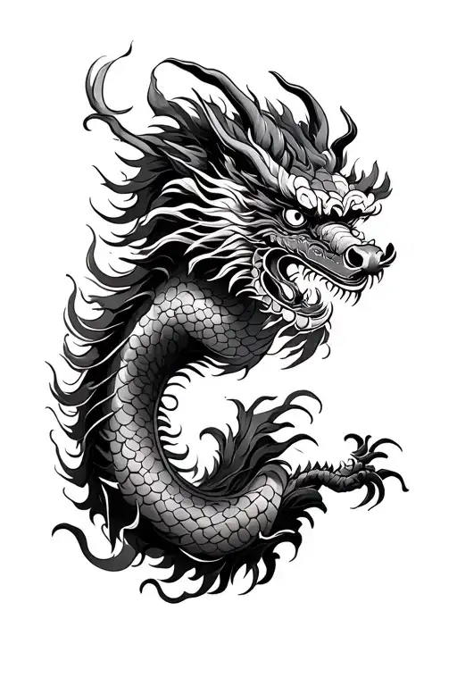 Chinese Dragon Wrapped Leg Sleeve With Chinese Style Background