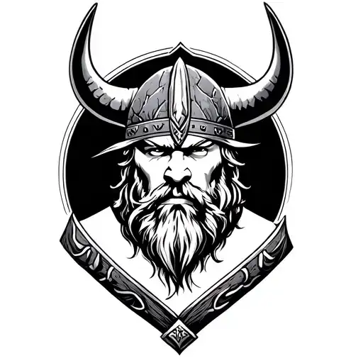 Full Viking In Social Realism Style