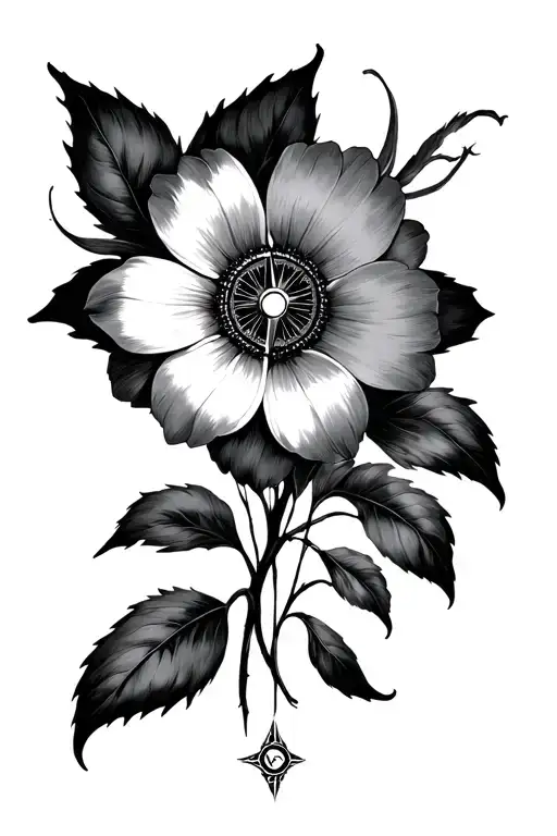 Georgia Okeefe Flower Compass Feminine