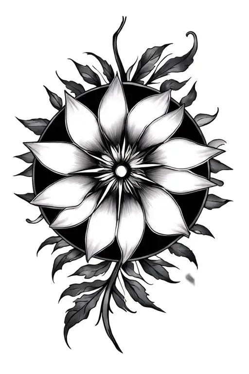 Georgia Okeefe Flower Compass