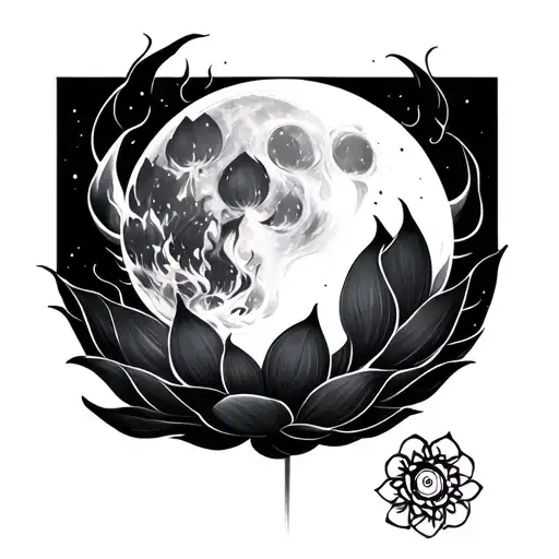 A Moon Lotus Fire And Yologfi