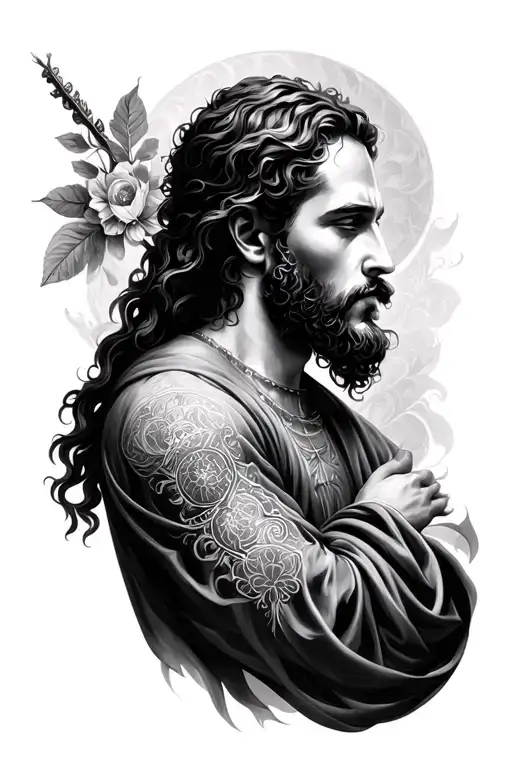 Christian Black And White Full Sleeve