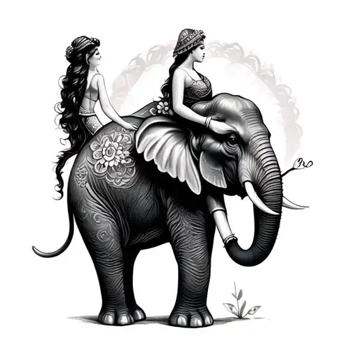 Woman On An Elephant