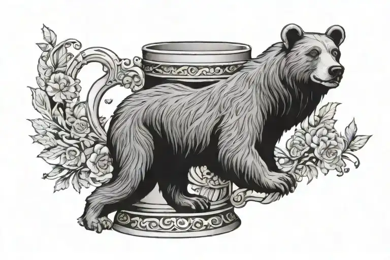 Beer Stein With Berlin Marathin Bear