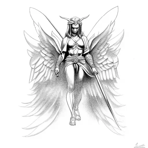 Angel Warrior With Cross