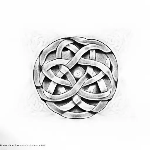 Celtic Knot Of Wild Strawberry Plants