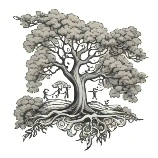 Tree Saying Family In It