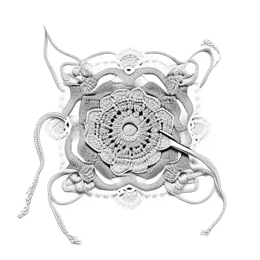 Intricate Crochet Pattern With A Hidden Message Dedicated To Grandma