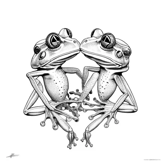 Frog And Scorpian Shaking Hands