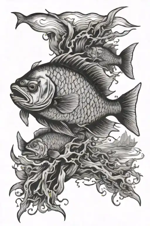 Fishing Scene Inspired