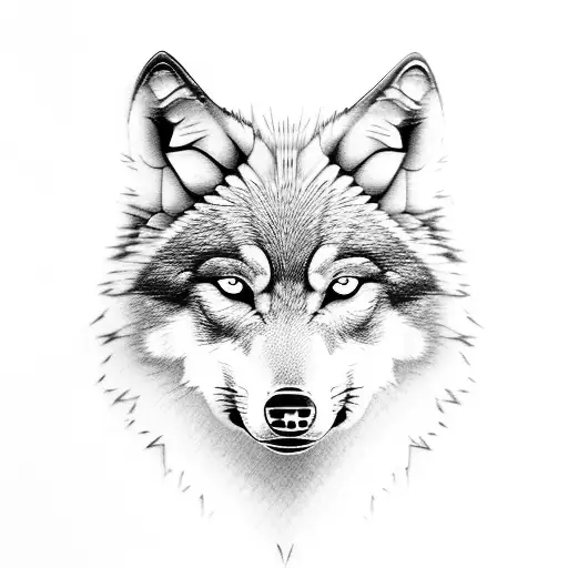 Wolf With Beautiful Woman