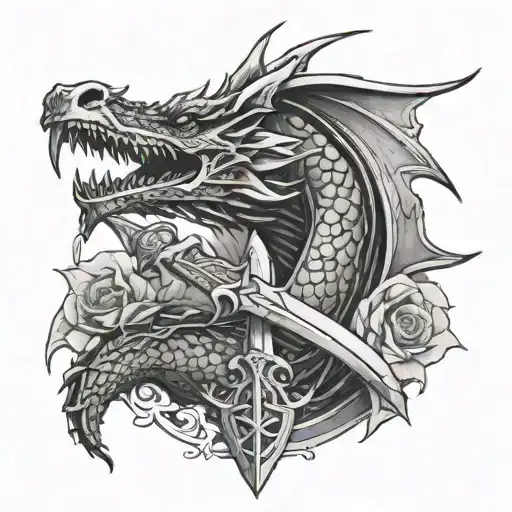 Valyrian Steel Dagger And Dragon