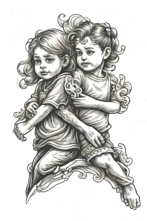 Grand Daughter Holding Hands