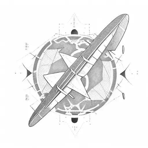 A Silhouette Of A Plane With A Trail Of Words In Different Languages