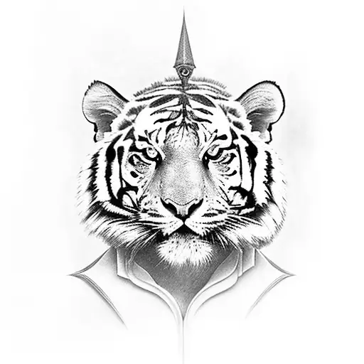 A Mystical Book With Gaming Symbols And A Tiger On The Cover