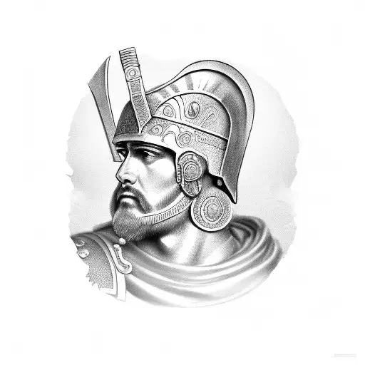 Illustration Of A Roman Legionnaire Inspired By Trajan's Column