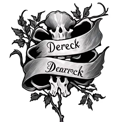 Vine To Cover Up A Hip Bone Name Tattoo Dereck