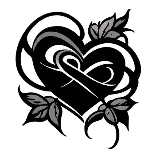 Hearts And Infinity Symbol Intertwined