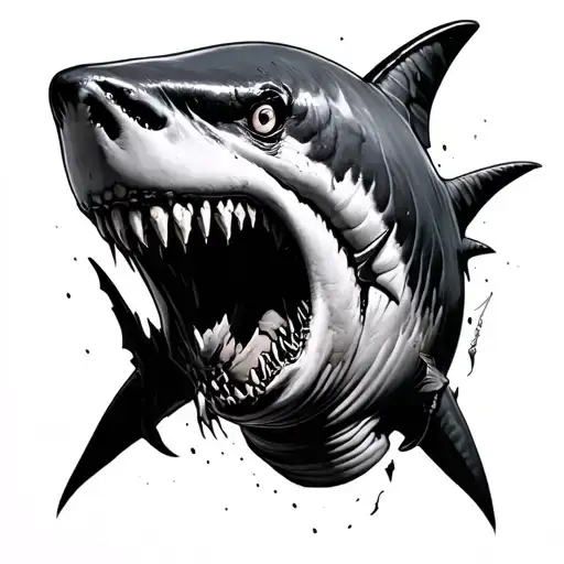 Realism Zombie Great White Shark Evil Theme