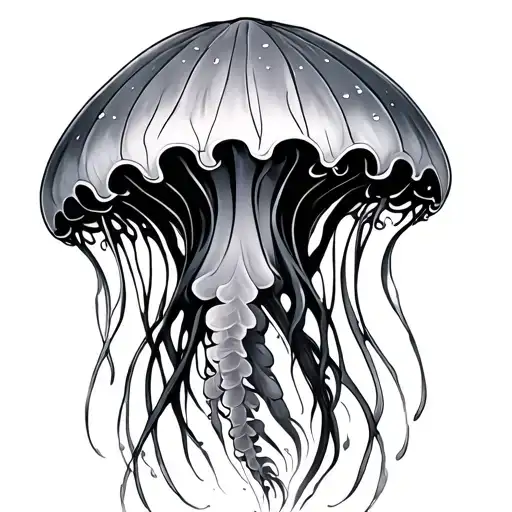 Jellyfish With Water Spine