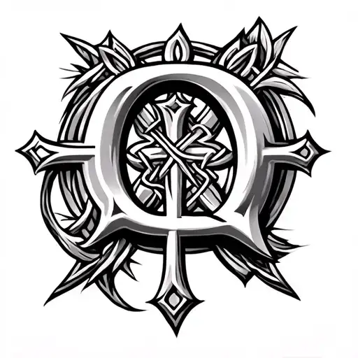 Letter Q In A Celtic Cross