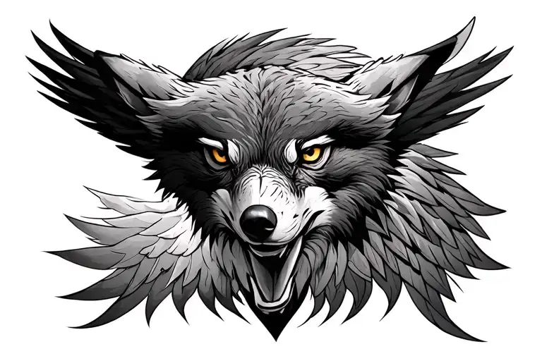 Hawk And Wolf Chest Piece Morphing