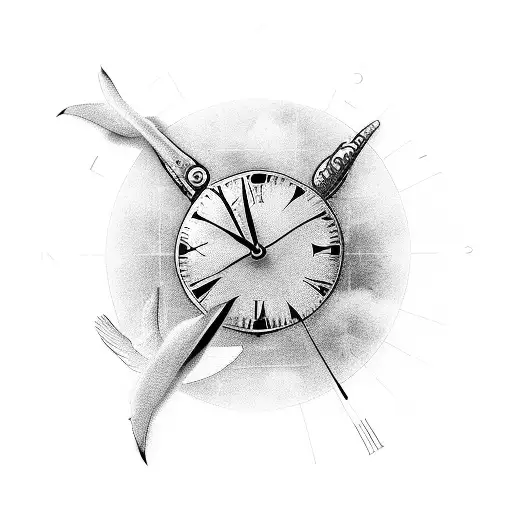 Clock Jesuse Face And A Dove