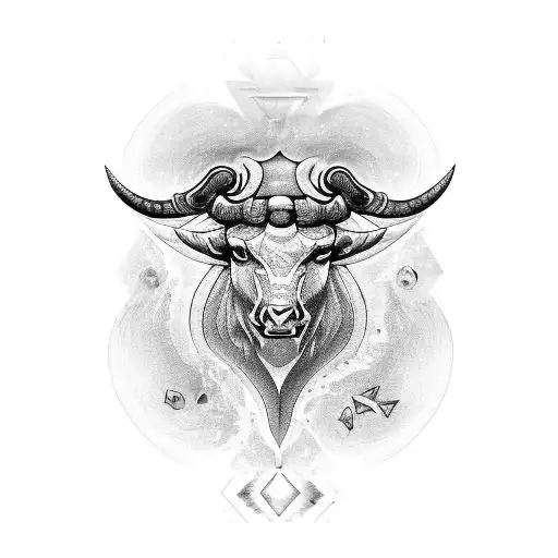 Taurus Aquarius Symbols Combined