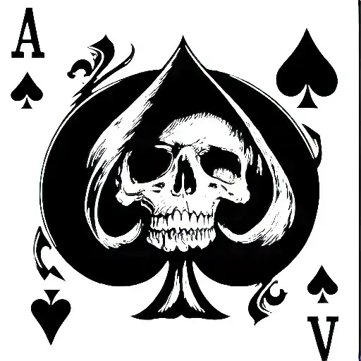 Ace Playing Card Featuring Cruel World