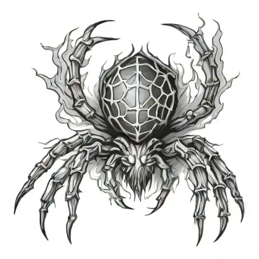 Burning Spider Hanging