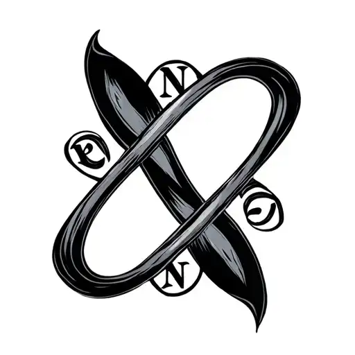 Infinity Symbol With Letters Pvnsm