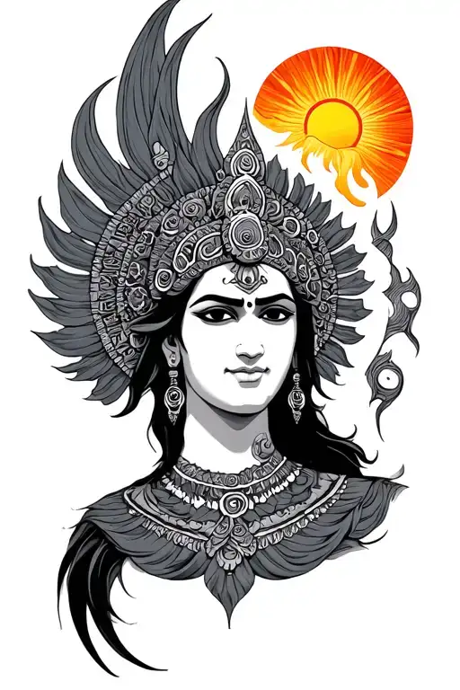 Karna With Sun