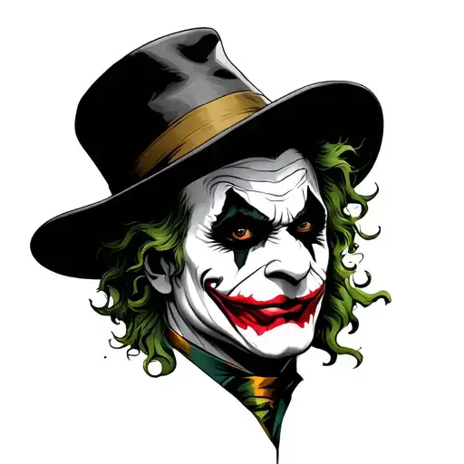 Joker Head With Hat