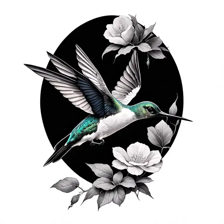 Writers Pen And Hummingbird Hovering