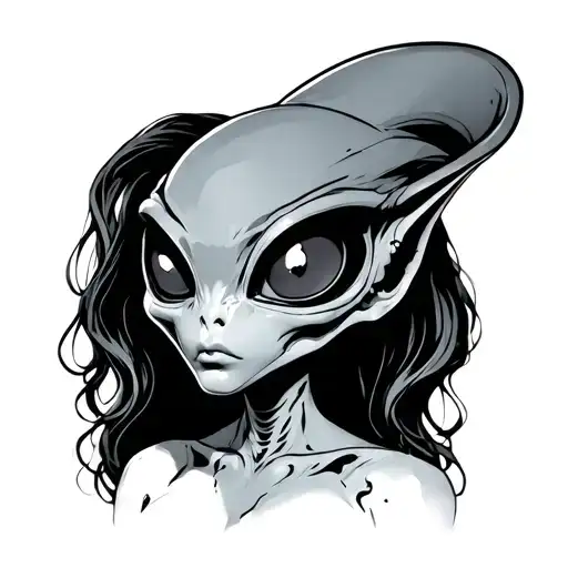 Funny Female Alien