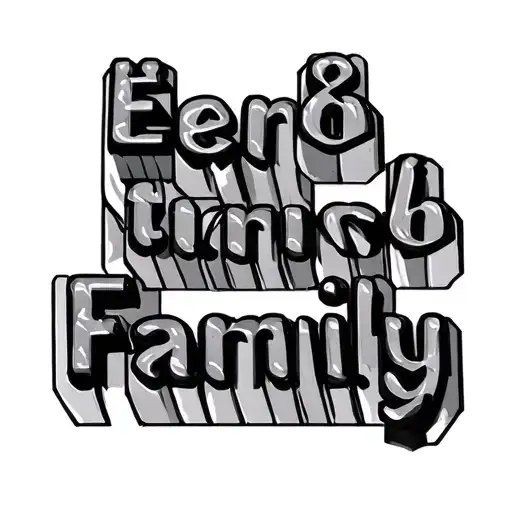 The Word Family Made Of Lego Bricks