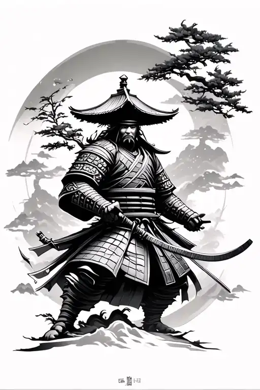Bonsai Temple Samurai Warrior