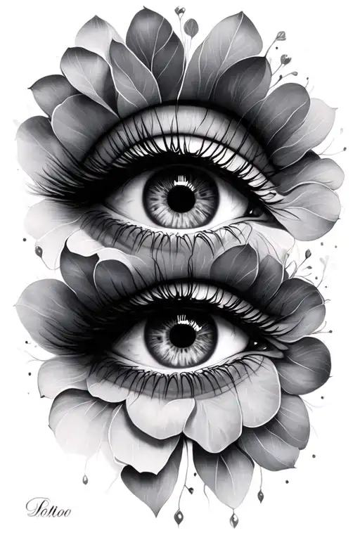 Feminine Eyes Looking