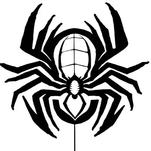 Spider With Gaura Symbol Inside The Bottom