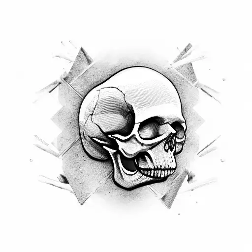 Skull Hacking Smoke Chess Board