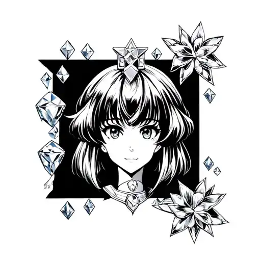 Anime Darin Style With Diamonds And Sailor Moon Vibe