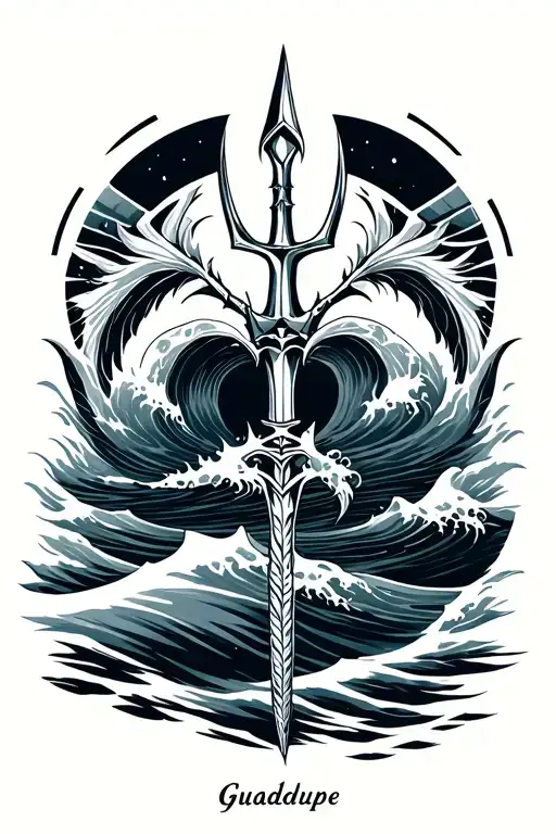 Trident Coordinates Guadeloupe And Waves That Make