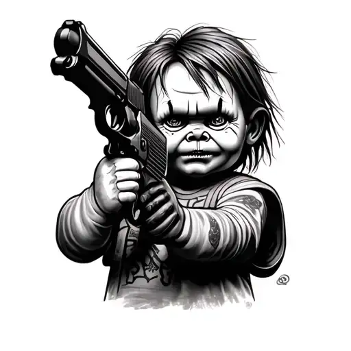 Chucky Doll With Gun