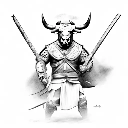 Bull Warrior With Axe
