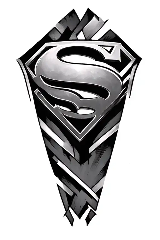 Superman Logo Tattoo Design